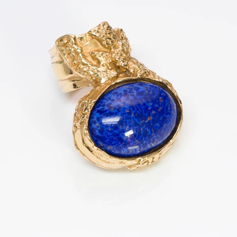 Stunning blue Yves Saint Laurent ring